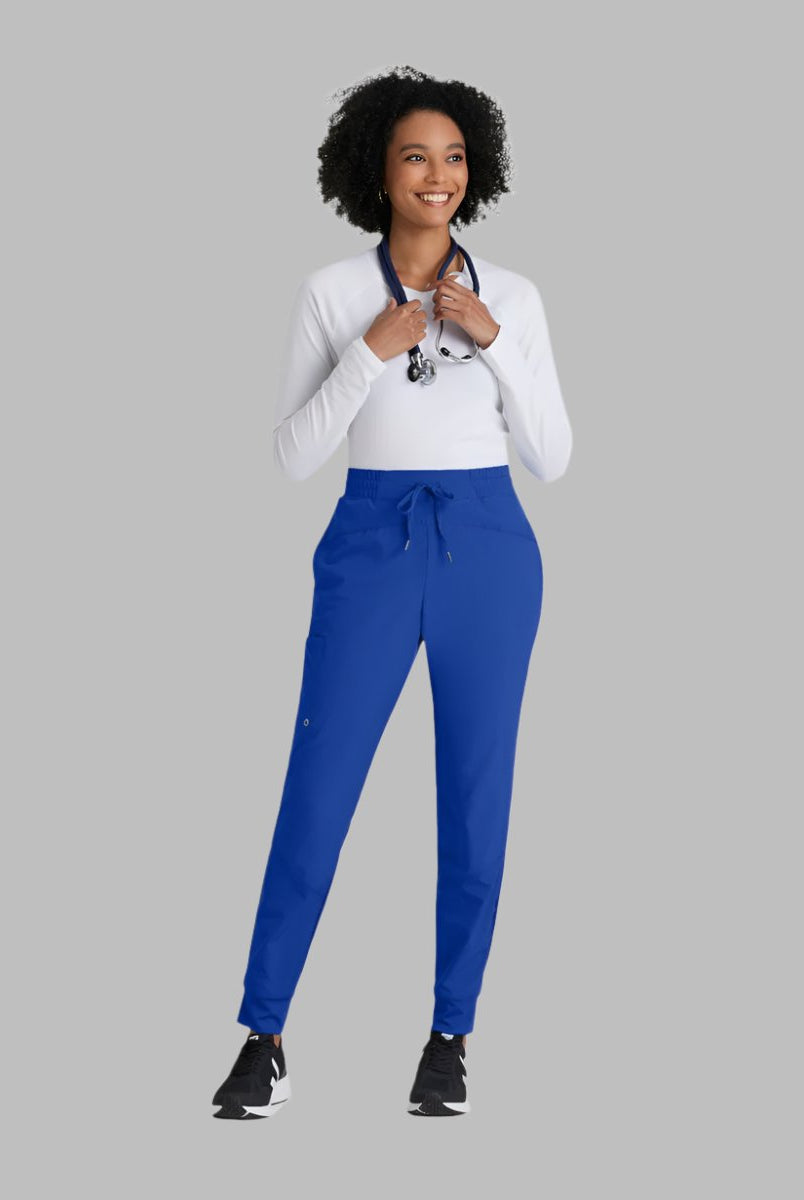 Barco One Drawstring Female Jogger Style Scrub Trousers | New Royal