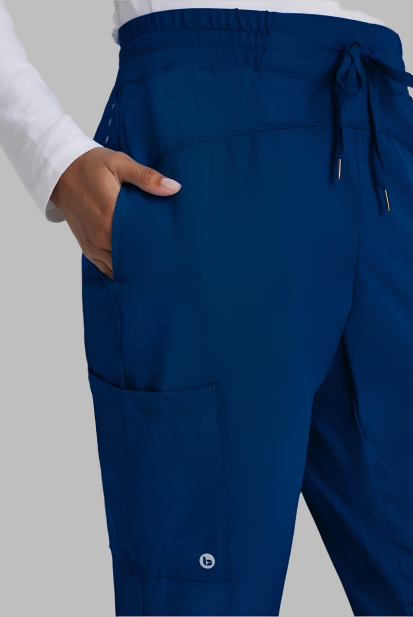 Barco One Drawstring Female Jogger Style Scrub Trousers | NAVY