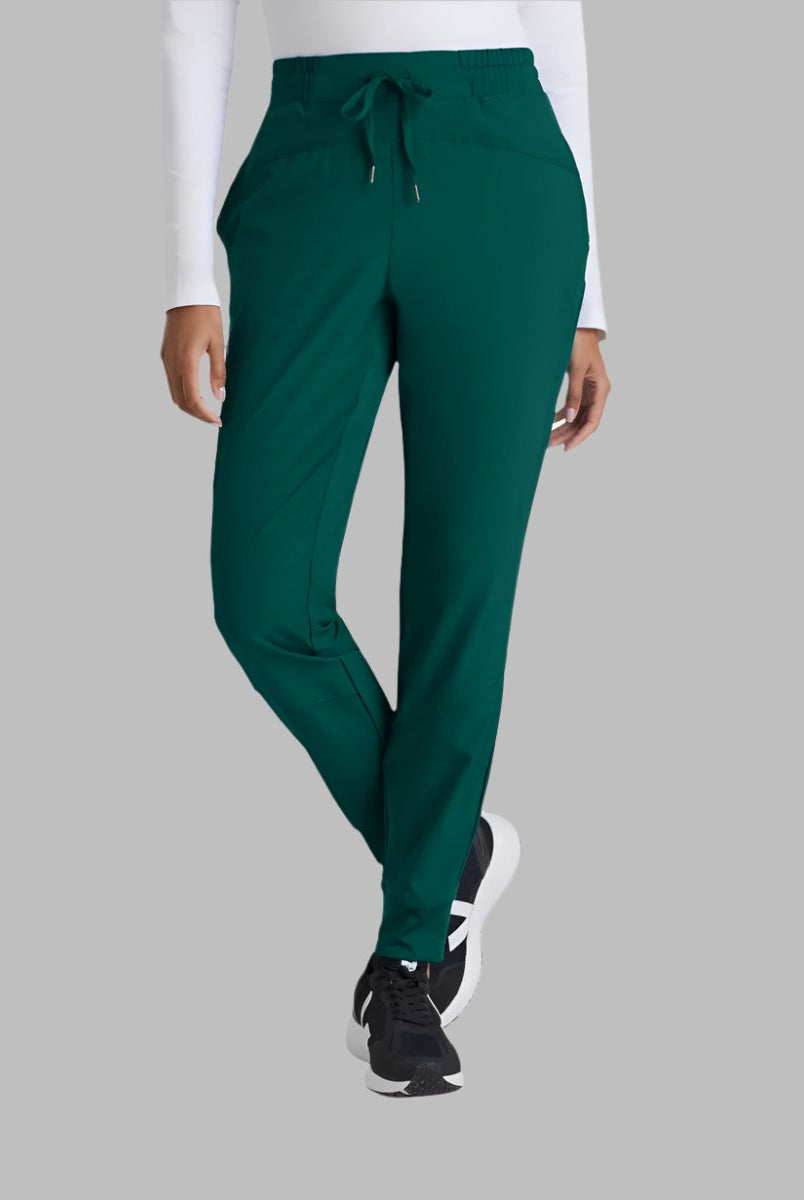 Barco One Drawstring Female Jogger Style Scrub Trousers | Hunter Green