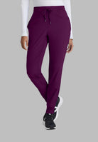 Barco One Drawstring Female Jogger Style Scrub Trousers | Wine