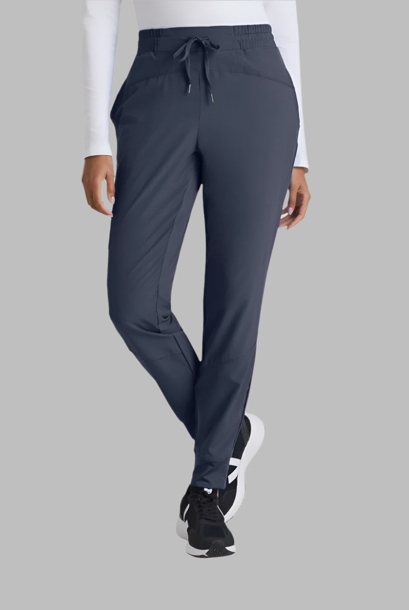 Barco One Drawstring Female Jogger Style Scrub Trousers | Steel