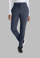 Barco One Drawstring Female Jogger Style Scrub Trousers | Steel