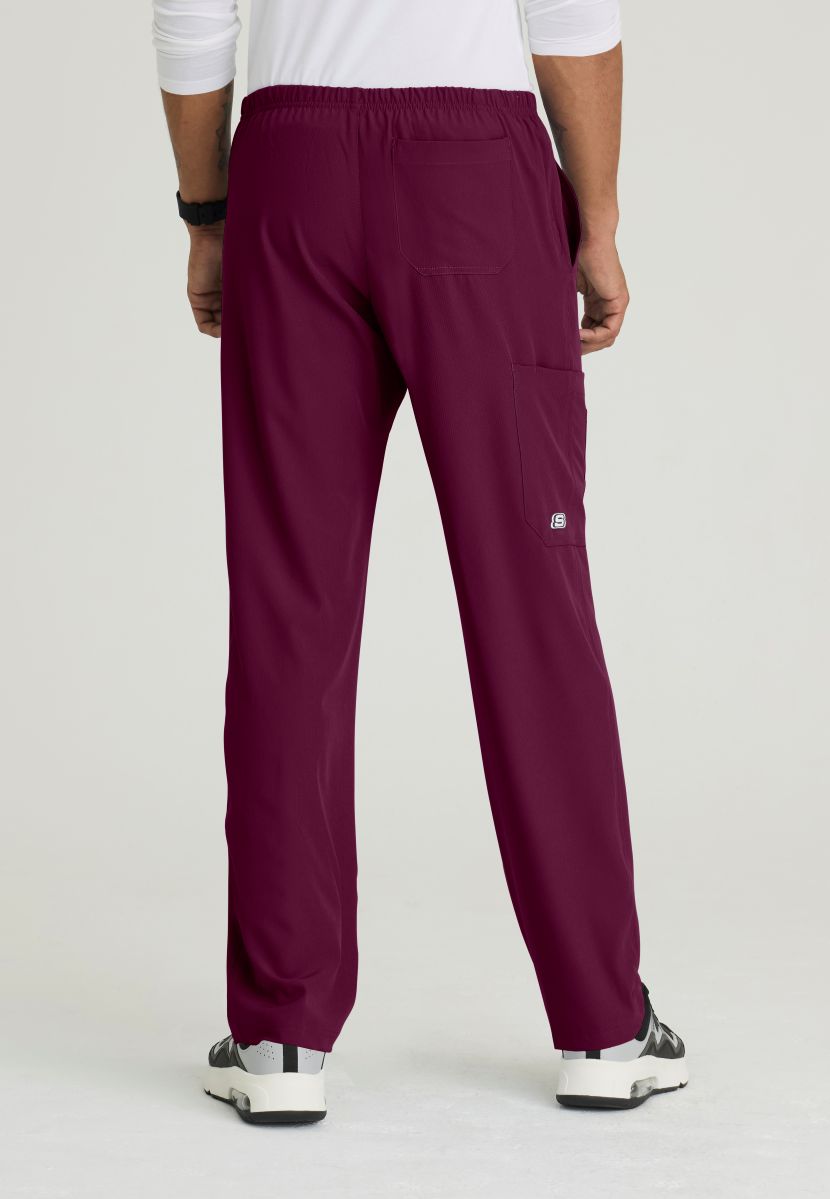 SKECHERS MALE STRUCTURE 4 POCKET ELASTIC WAISTBAND PANT | Wine