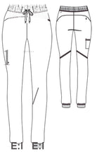 Barco One Drawstring Female Jogger Style Scrub Trousers | MAIN-IMAGE