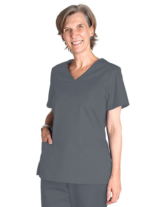 Barco Budget Female V-Neck Scrub Top ⚡⚡⚡-80% OFF✨ | GRANITE