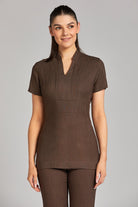 CARA TUNIC | BROWN LINEN LOOK