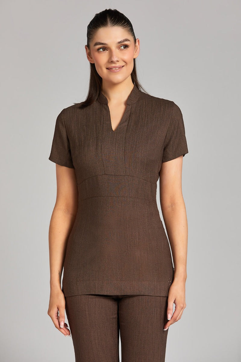 CARA TUNIC | BROWN LINEN LOOK