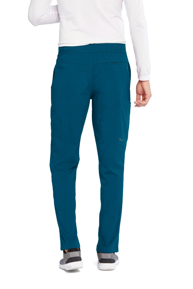 Grey's Anatomy Spandex Stretch Male 4 Pocket Cargo Scrub Pants | Caribbean