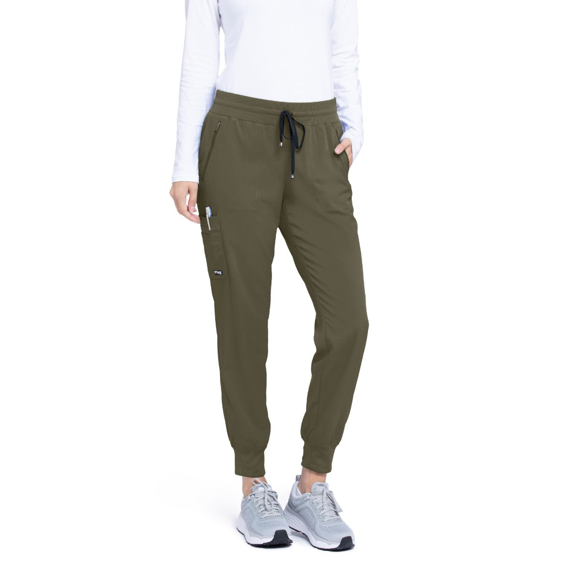 Grey's Anatomy Eden Women's 5-Pocket Cargo Jogger Scrub Pant | OLIVE