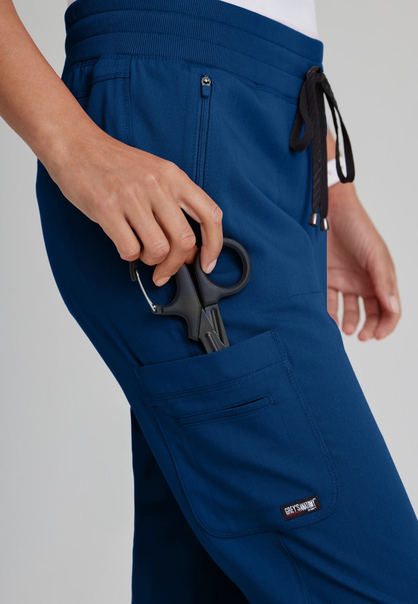 Grey's Anatomy Eden Women's 5-Pocket Cargo Jogger Scrub Pant | NAVY