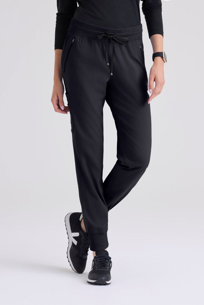 Grey's Anatomy Eden Women's 5-Pocket Cargo Jogger Scrub Pant | Steel