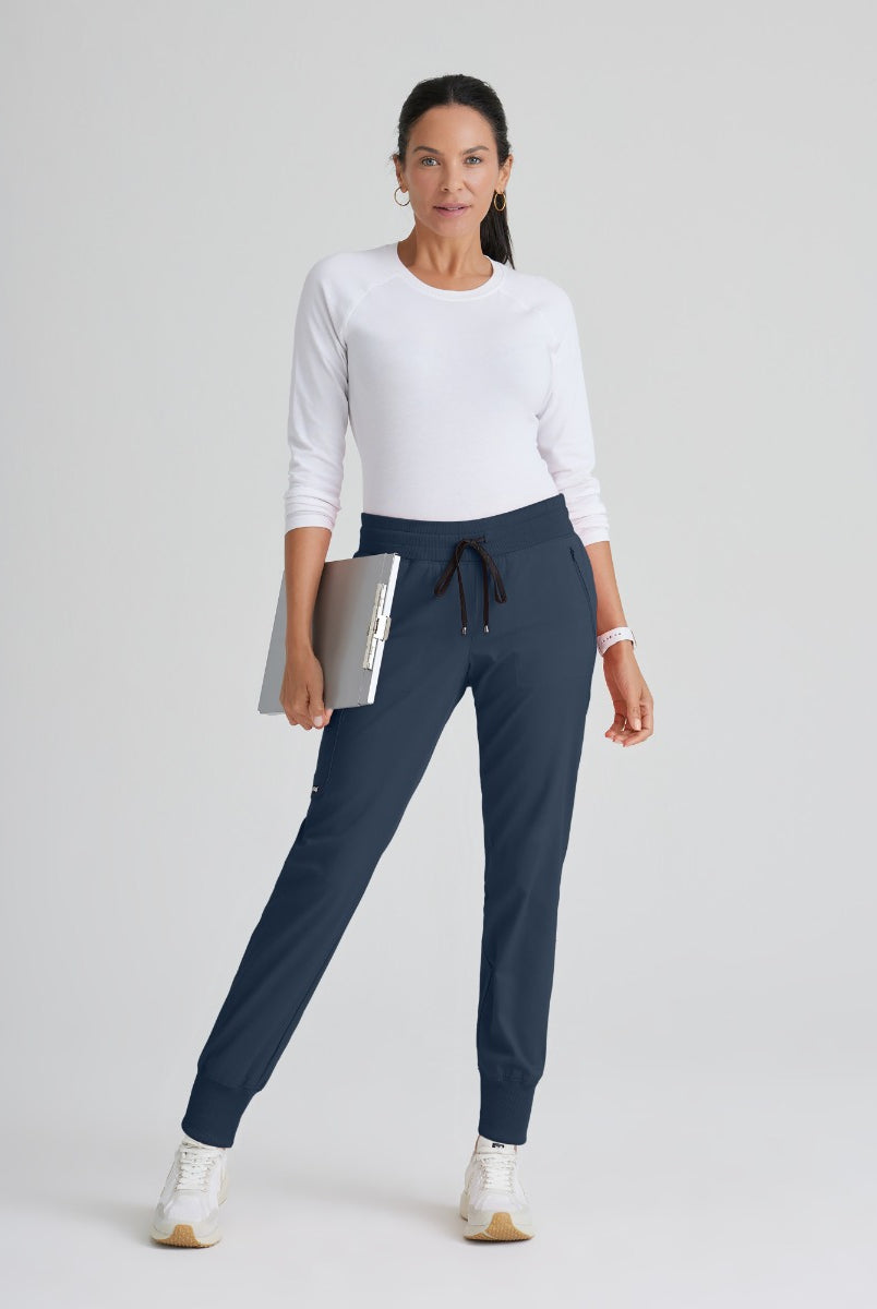 Grey's Anatomy Eden Women's 5-Pocket Cargo Jogger Scrub Pant  | Steel