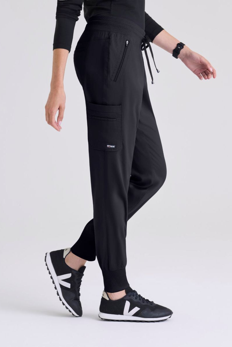 Grey's Anatomy Eden Women's 5-Pocket Cargo Jogger Scrub Pant | Steel