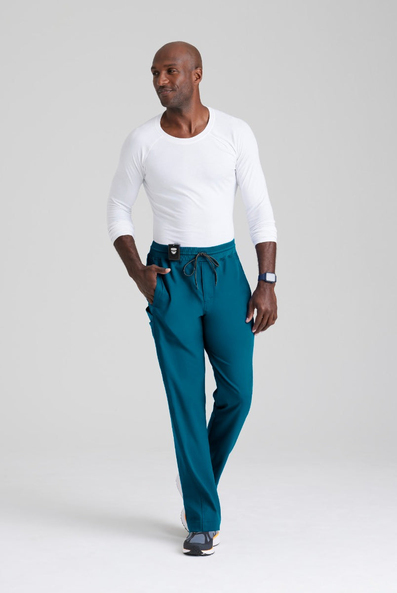 Greys Anatomy Men's 6 Pocket Straight Pant Shorter Leg Length 30" | Bahama / Caribbean