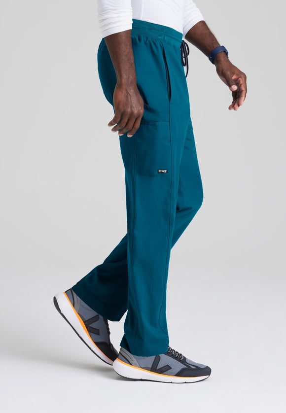 Greys Anatomy Men's 6 Pocket Straight Pant Shorter Leg Length 30" | Bahama / Caribbean