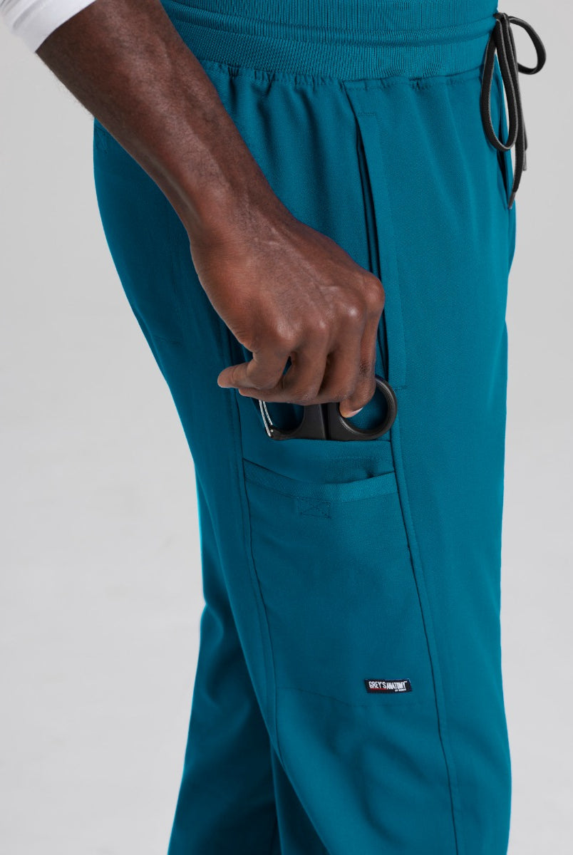 Greys Anatomy Men's 6 Pocket Straight Pant Shorter Leg Length 30" | Bahama / Caribbean