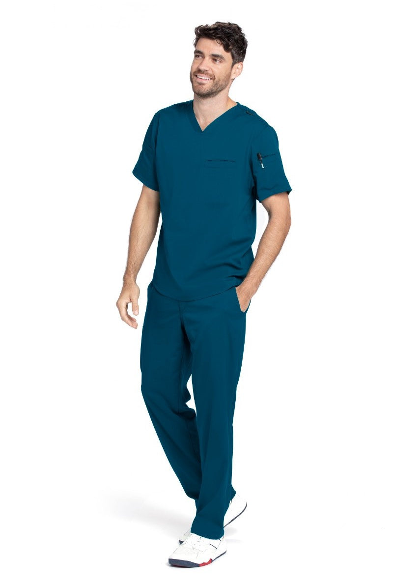 Grey's Anatomy Spandex Stretch Male 4 Pocket Cargo Scrub Pants | Caribbean