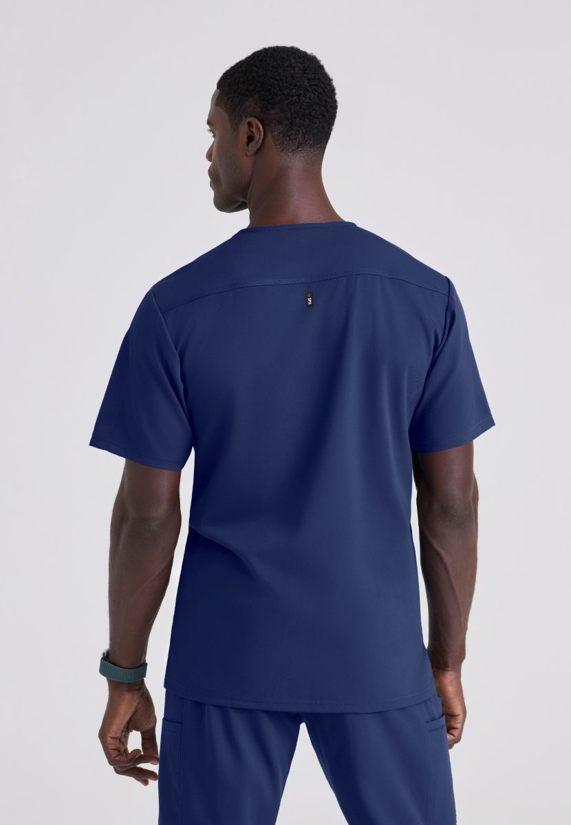 GRST079 Grey's Anatomy Spandex-Stretch Murphy Top | NAVY