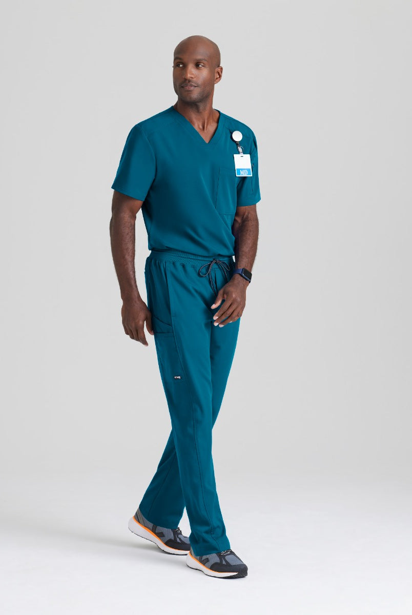 GRST079 Grey's Anatomy Spandex-Stretch Murphy Top | Bahama / Caribbean