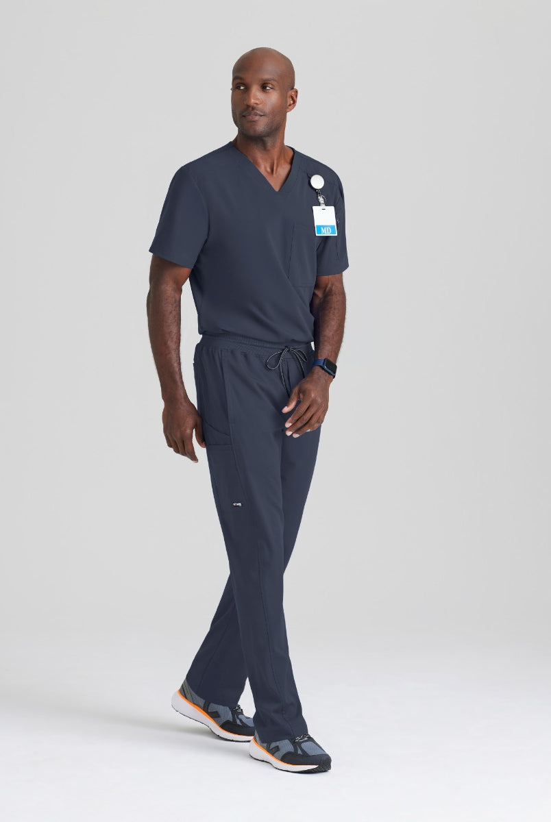 GRST079 Grey's Anatomy Spandex-Stretch Murphy Top | Steel