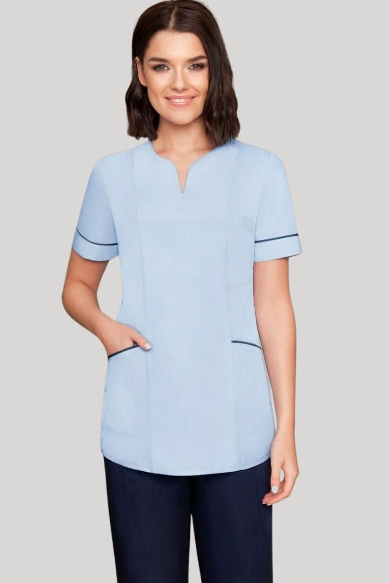 Diamond Designs Lightweight Female Top | SKY/NAVY