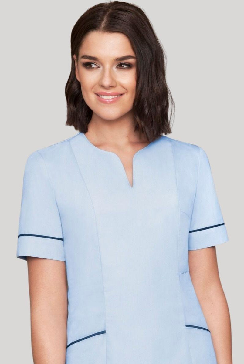 Diamond Designs Lightweight Female Top | SKY/NAVY