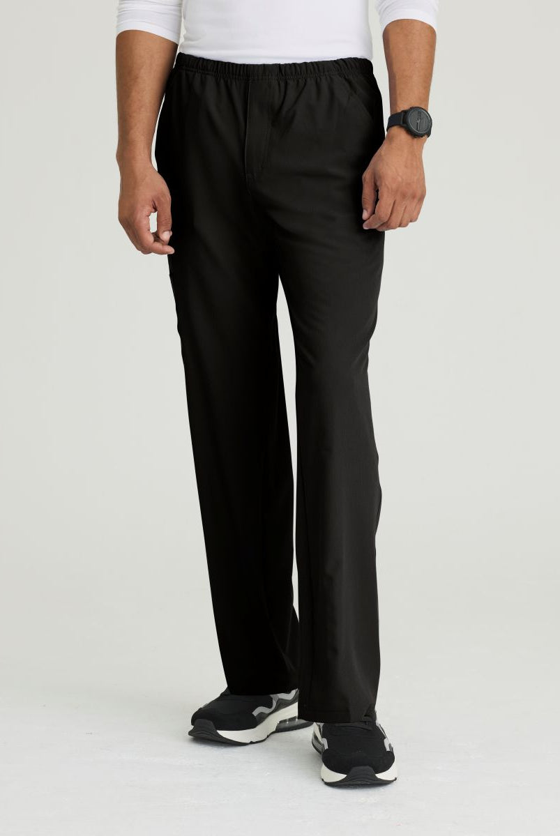 SKECHERS MALE STRUCTURE 4 POCKET ELASTIC WAISTBAND PANT | BLACK
