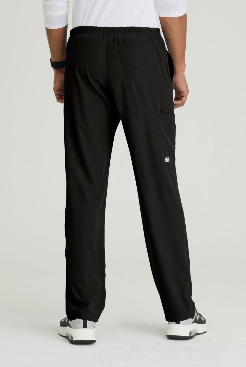 SKECHERS MALE STRUCTURE 4 POCKET ELASTIC WAISTBAND PANT | BLACK
