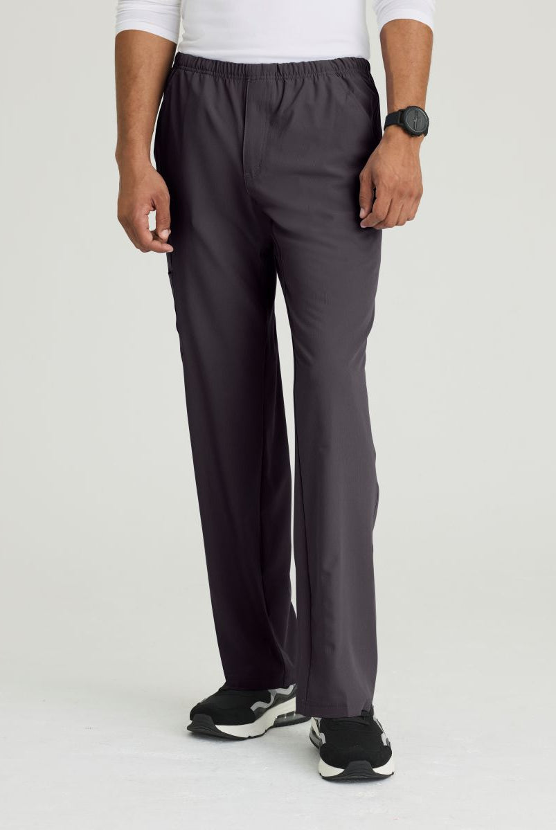 SKECHERS MALE STRUCTURE 4 POCKET ELASTIC WAISTBAND PANT | Pewter Grey