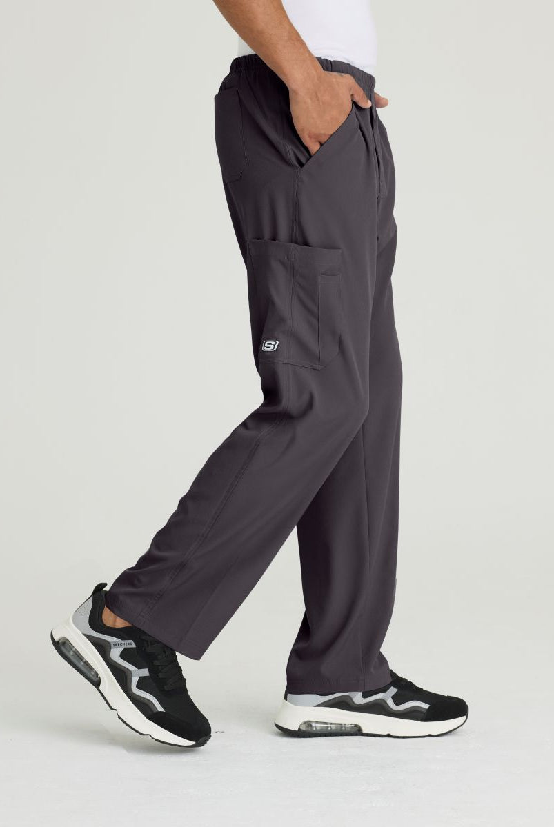SKECHERS MALE STRUCTURE 4 POCKET ELASTIC WAISTBAND PANT | Pewter Grey