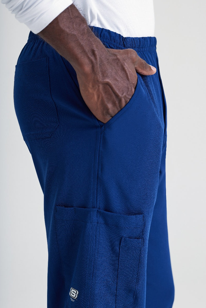 SKECHERS MALE STRUCTURE 4 POCKET ELASTIC WAISTBAND PANT | NAVY