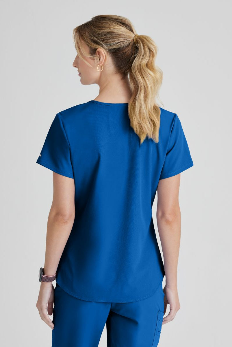 SKECHERS BREEZE 3-POCKET SHAPED HEM TOP | New Royal