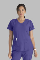 SKECHERS BREEZE 3-POCKET SHAPED HEM TOP | NEW GRAPE