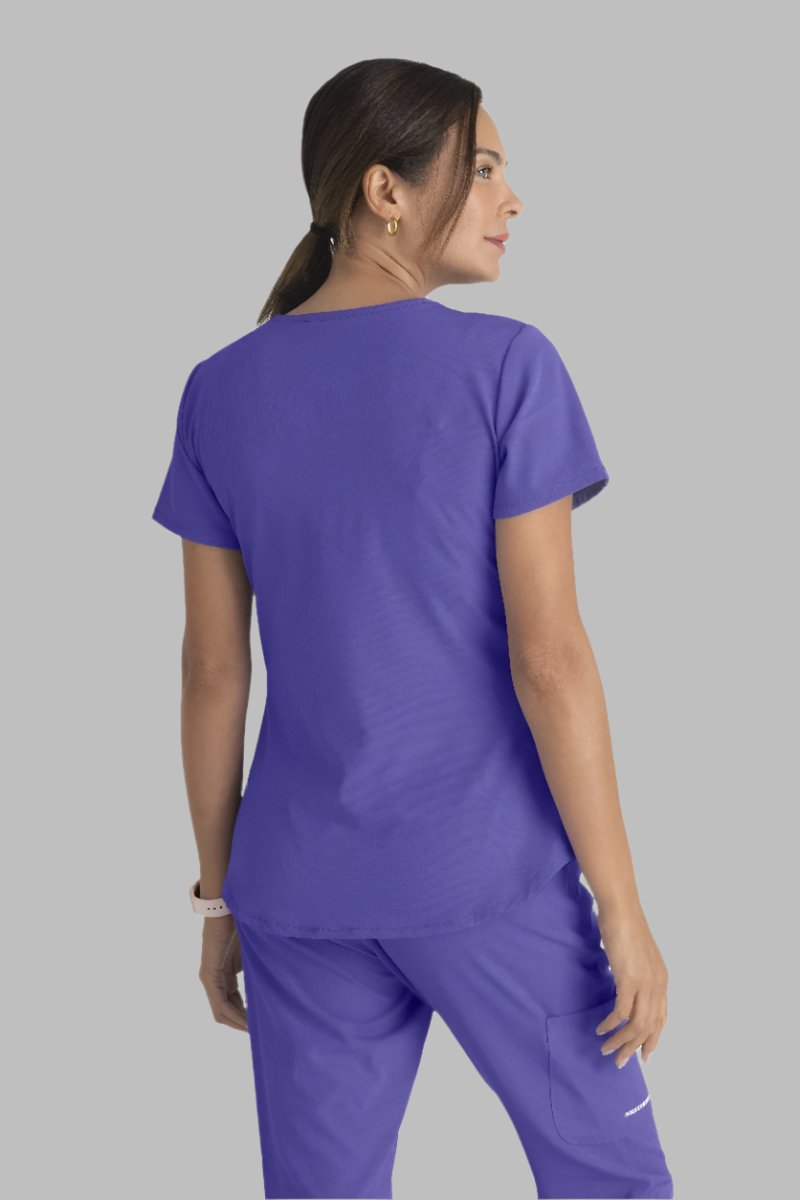 SKECHERS BREEZE 3-POCKET SHAPED HEM TOP | NEW GRAPE