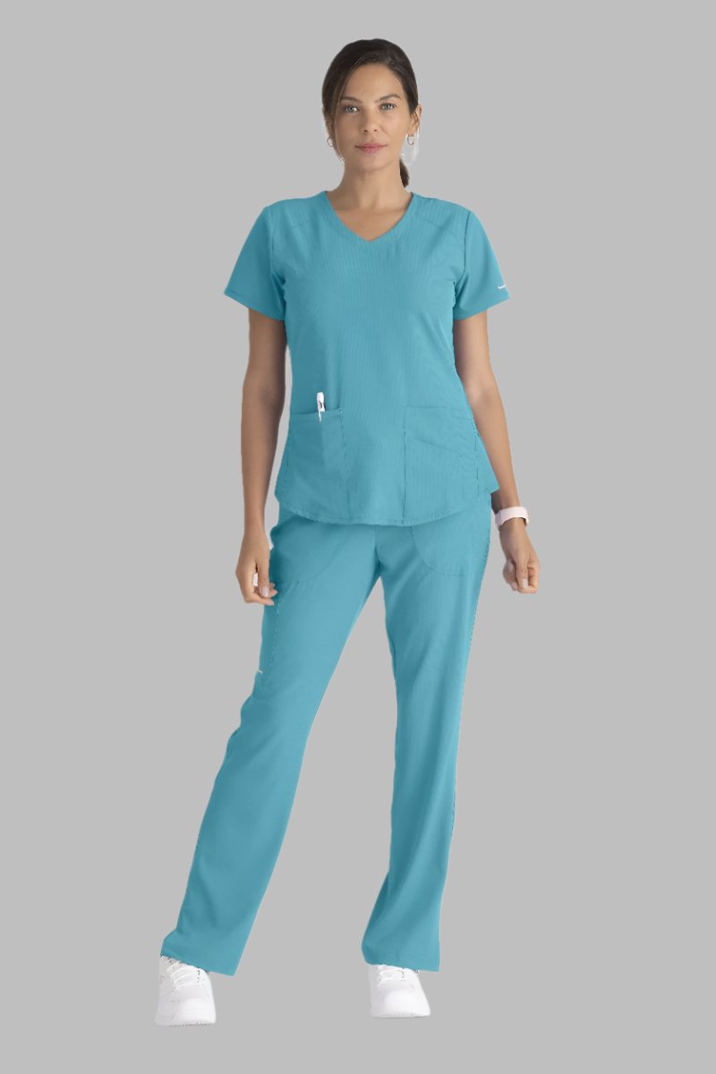 SKECHERS BREEZE 3-POCKET SHAPED HEM TOP | TURQUOISE