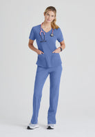 SKECHERS BREEZE 3-POCKET SHAPED HEM TOP | TRUE CEIL