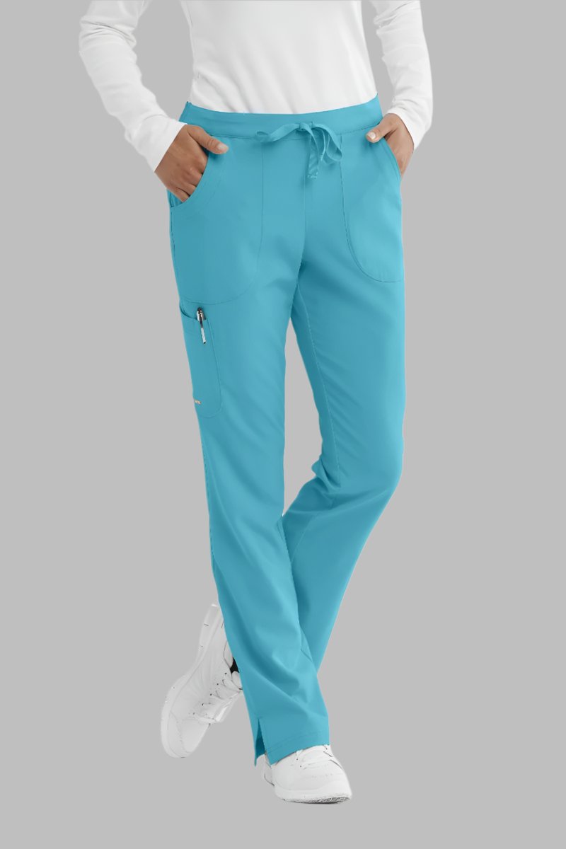 SKECHERS RELIANCE 3-POCKET FLAT FRONT PANTS | TURQUOISE