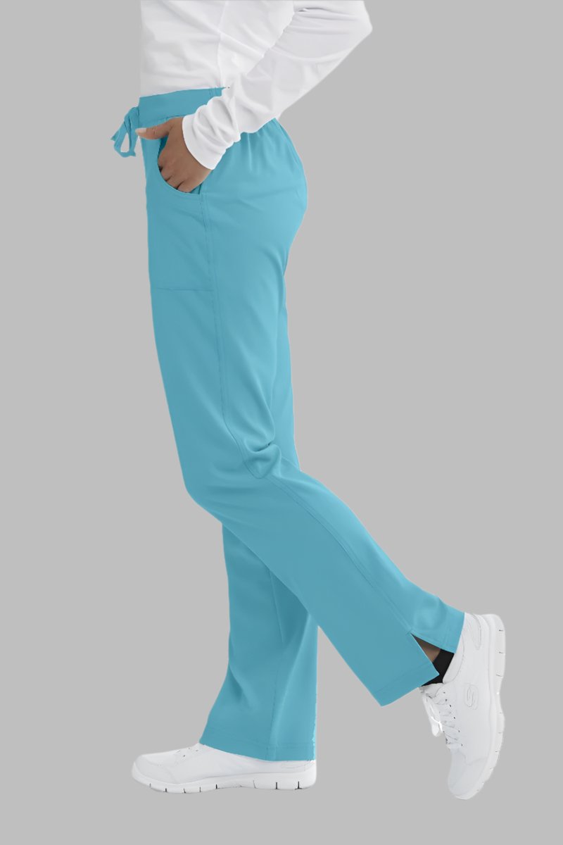 SKECHERS RELIANCE 3-POCKET FLAT FRONT PANTS | TURQUOISE