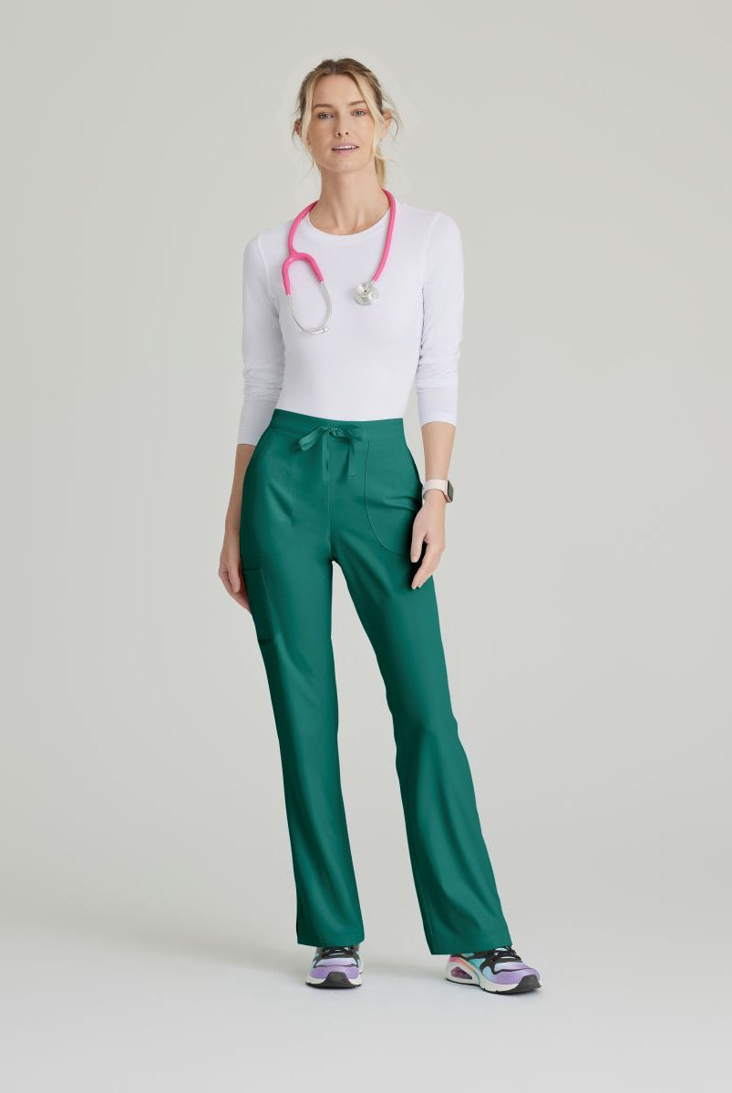 Skechers Reliance 3-Pocket Flat Front Scrub Trousers | Hunter Green