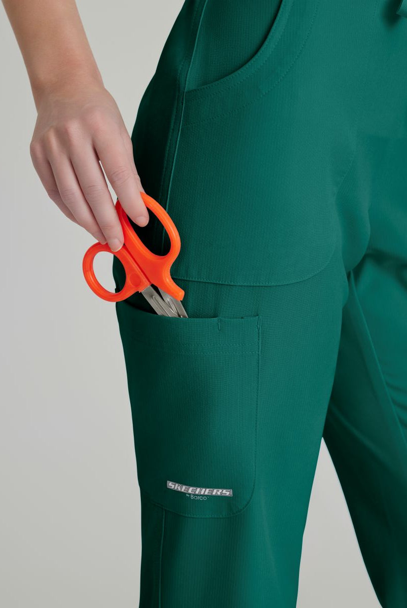 SKECHERS RELIANCE 3-POCKET FLAT FRONT PANTS  | Hunter Green