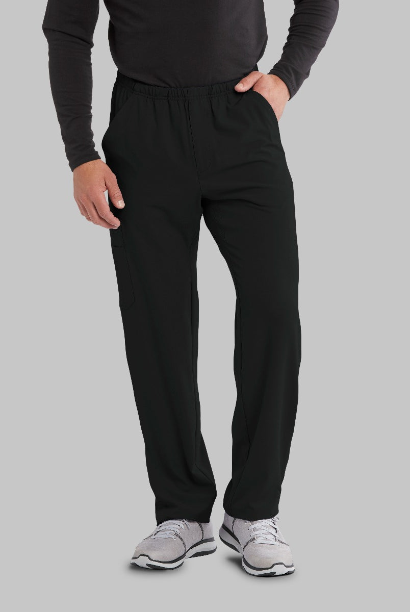 SKECHERS MALE STRUCTURE 4 POCKET ELASTIC WAISTBAND PANT | BLACK