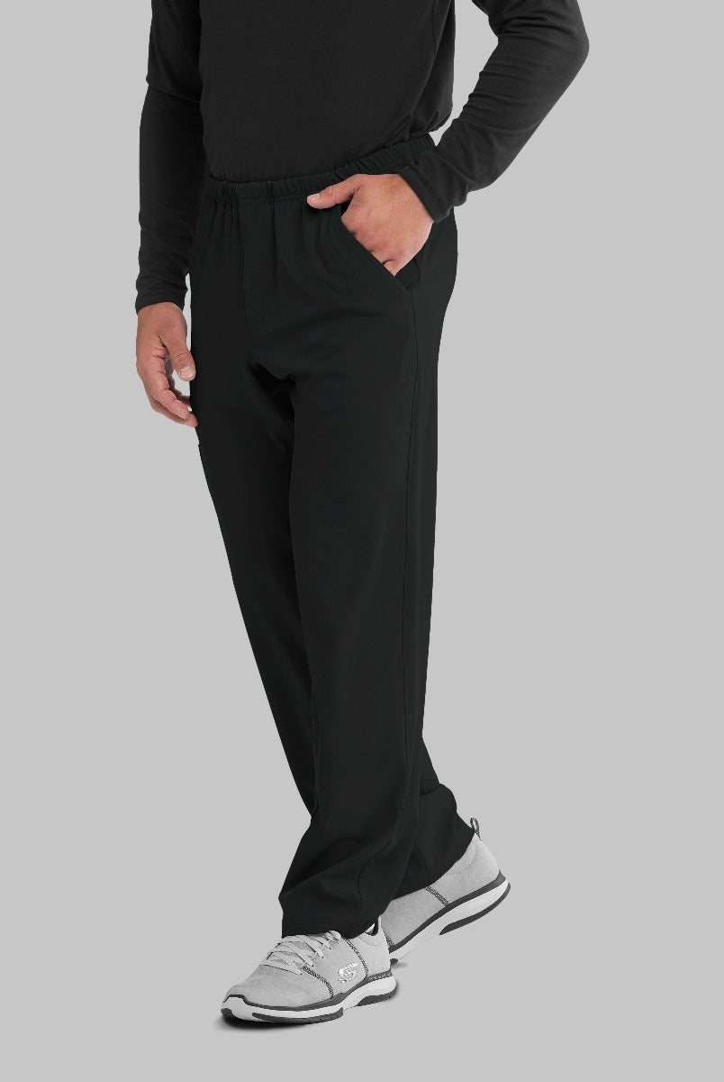 SKECHERS MALE STRUCTURE 4 POCKET ELASTIC WAISTBAND PANT | BLACK
