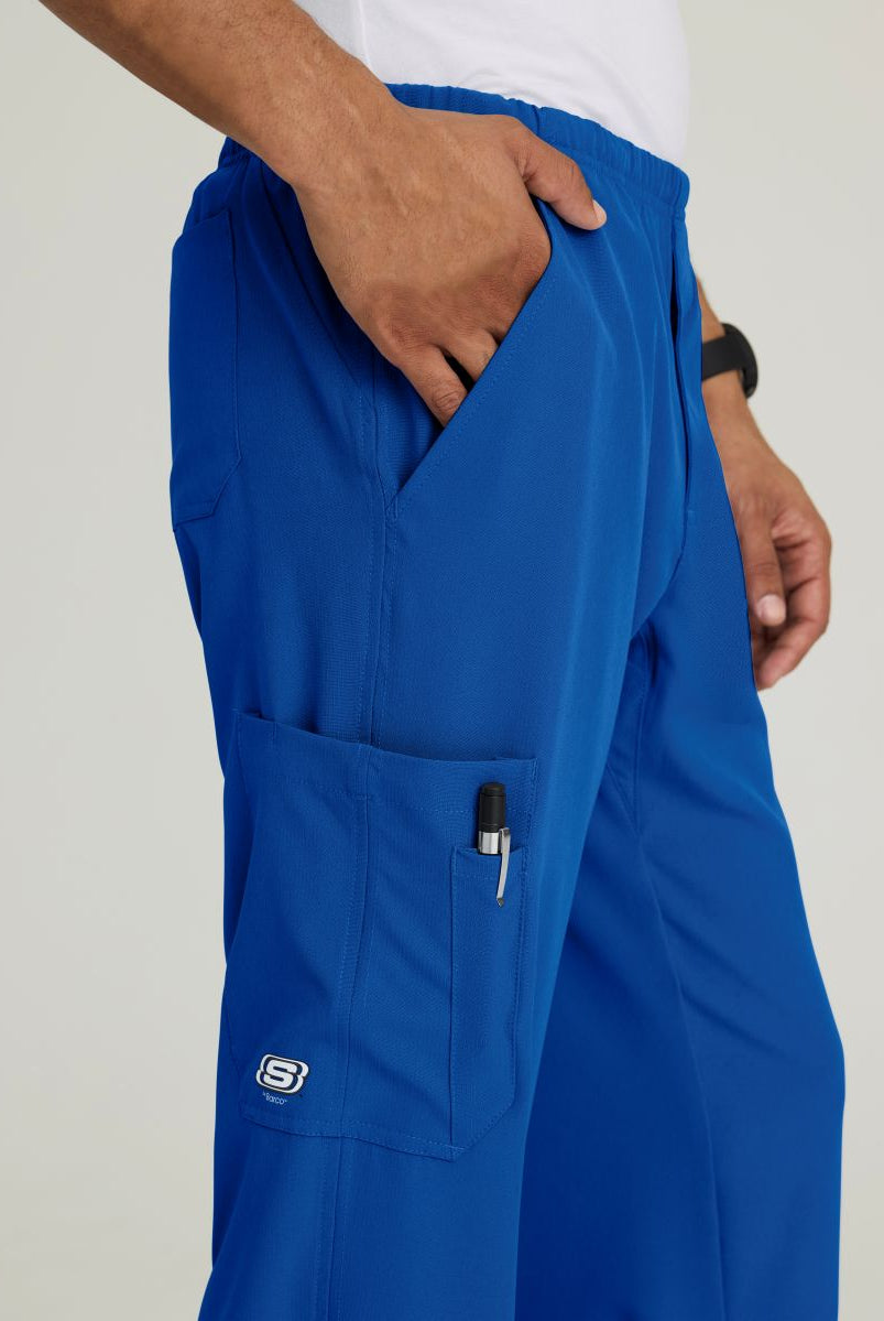 SKECHERS MALE STRUCTURE 4 POCKET ELASTIC WAISTBAND PANT | New Royal