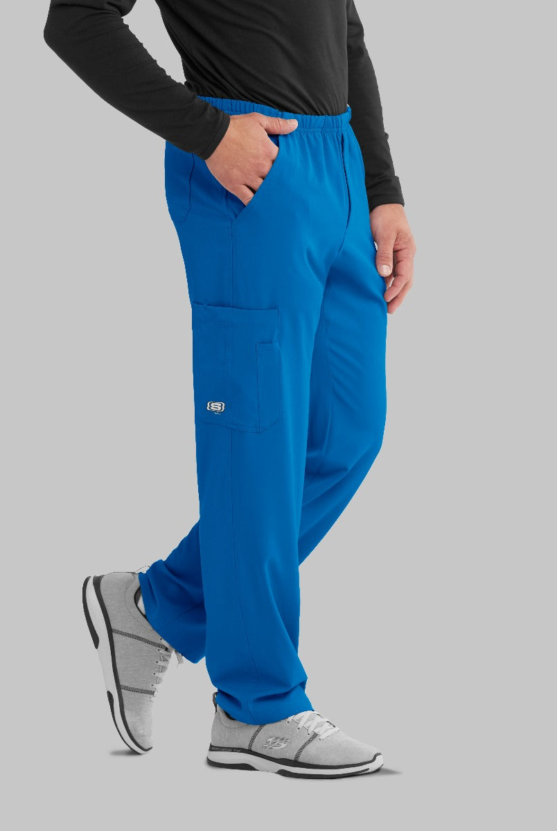 SKECHERS MALE STRUCTURE 4 POCKET ELASTIC WAISTBAND PANT | New Royal