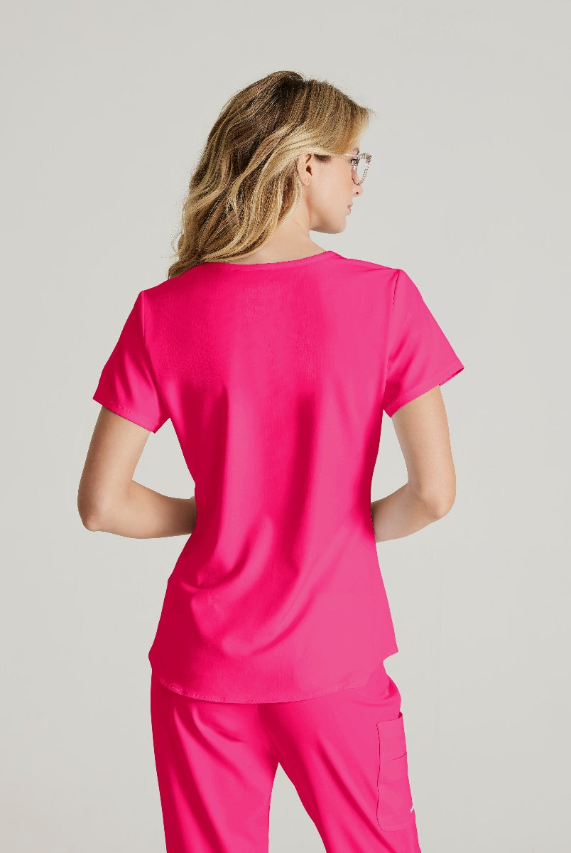 SKECHERS BREEZE 3-POCKET SHAPED HEM TOP | VIBRANCE PINK