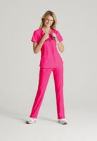 SKECHERS BREEZE 3-POCKET SHAPED HEM TOP | VIBRANCE PINK