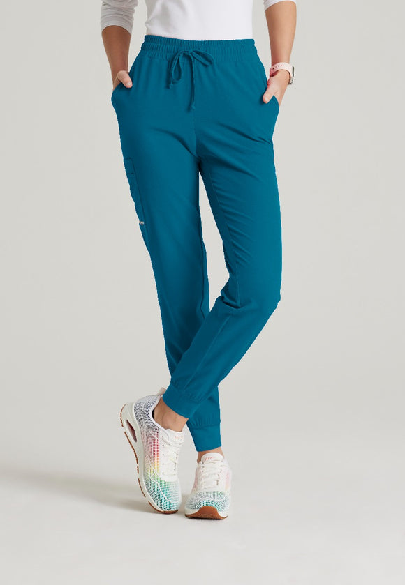 SKECHERS THEORY 4-POCKET WAISTBAND JOGGER PANTS  | Bahama / Caribbean