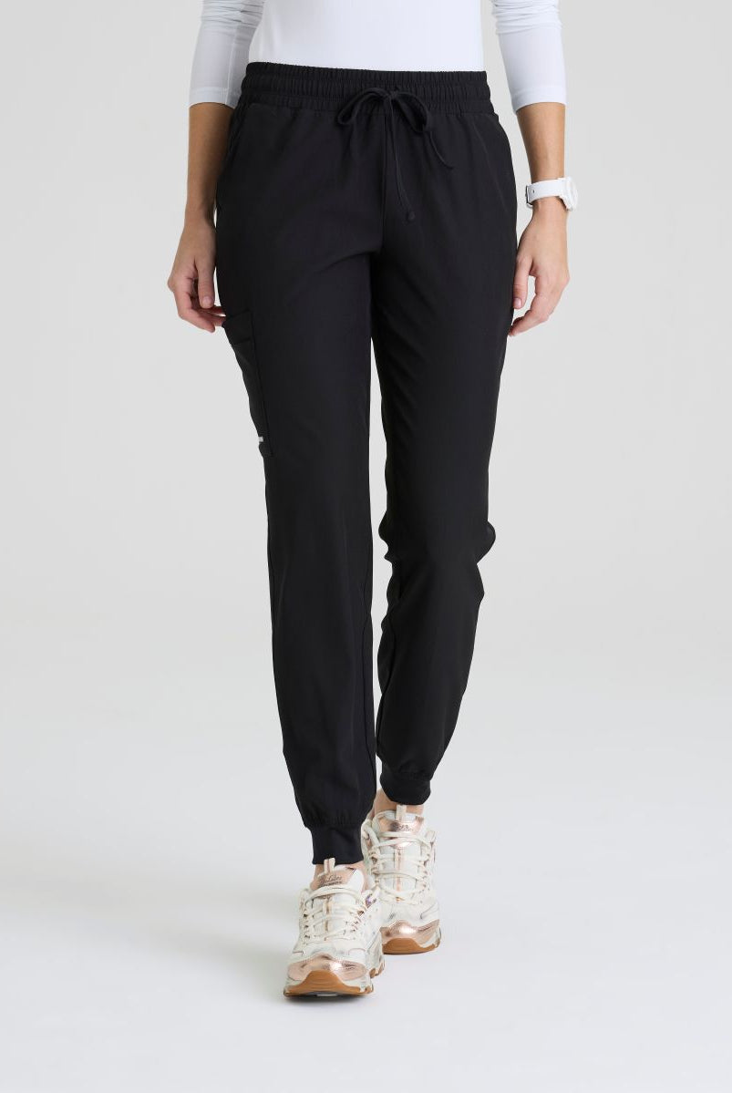 SKECHERS THEORY 4-POCKET WAISTBAND JOGGER PANTS  | BLACK