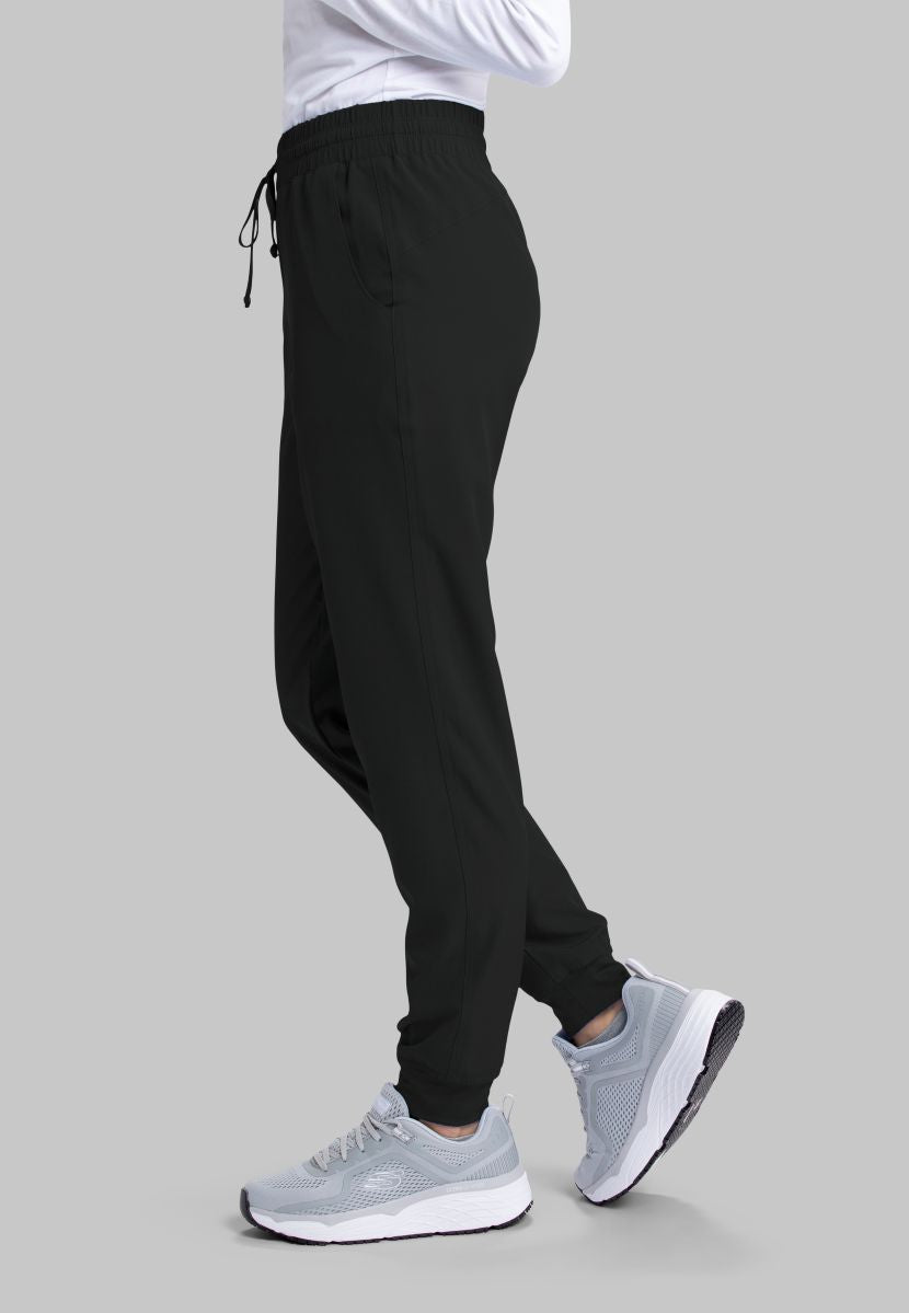 SKECHERS THEORY 4-POCKET WAISTBAND JOGGER PANTS  | BLACK