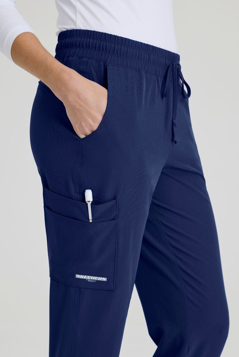 SKECHERS THEORY 4-POCKET WAISTBAND JOGGER PANTS  | NAVY
